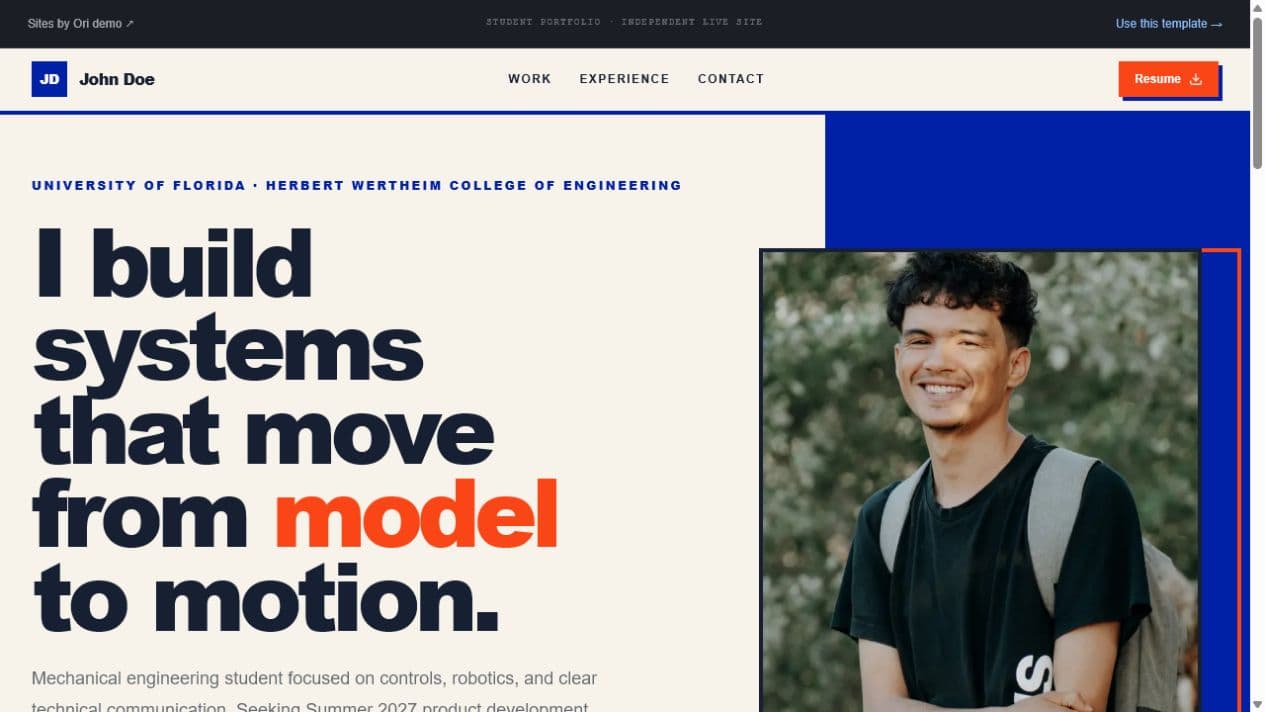 Preview of the Gator Engineer website direction